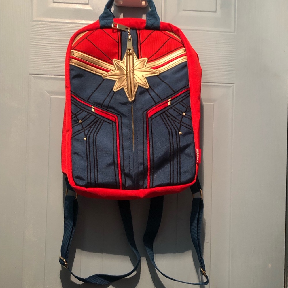 Captain Marvel Reversible Mini Backpack - image 1